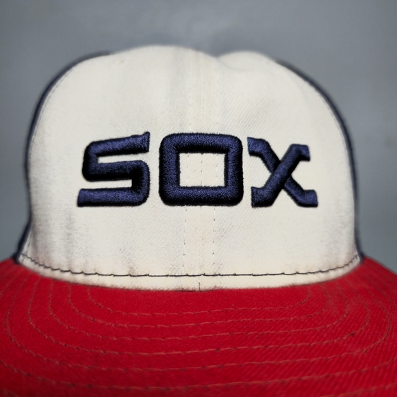 New Era Chicago White Sox Official On-Field MLB Players' Fitted Cap Size 7 1/4 - Picture 6 of 16